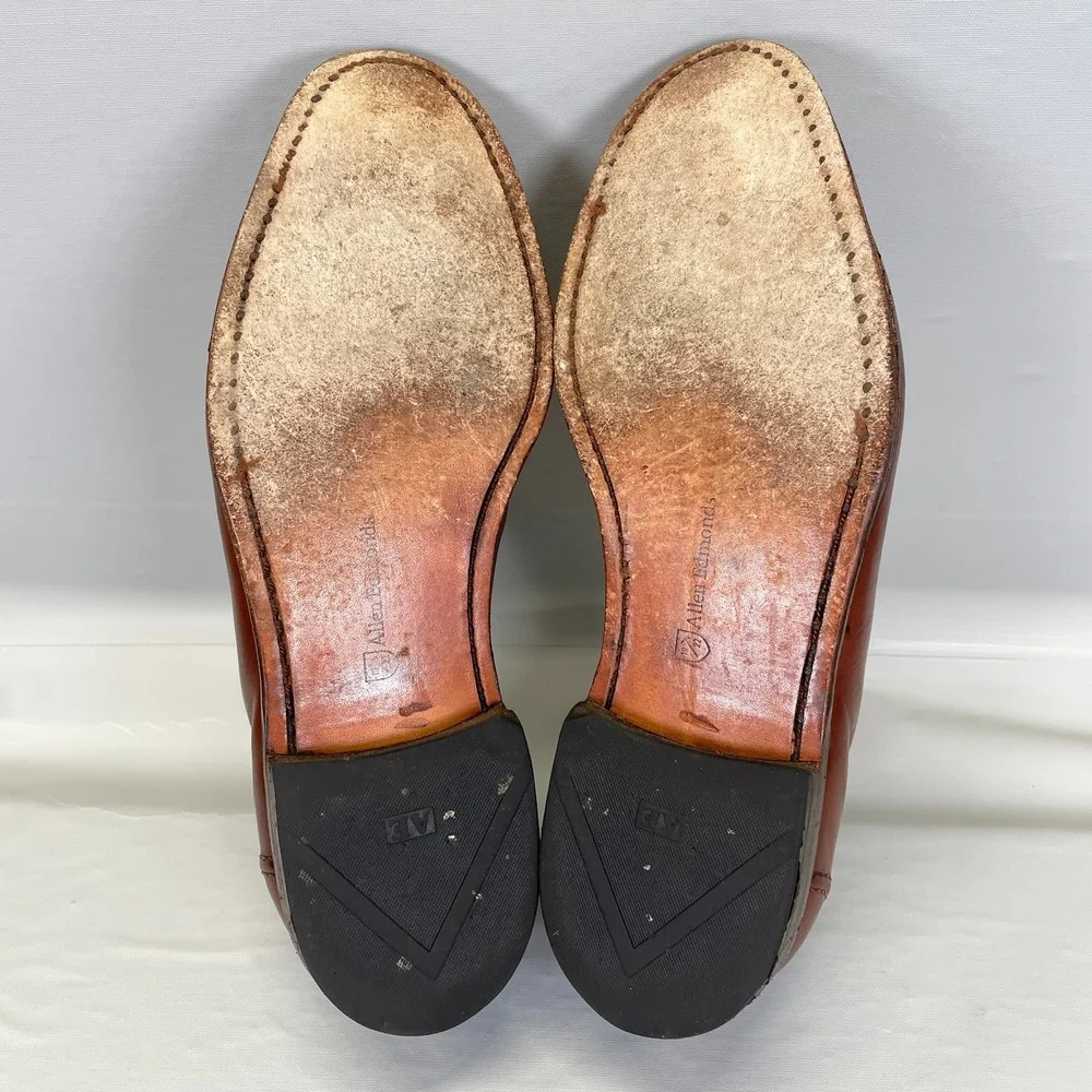 Allen Edmonds Acheson Tassel Loafers Mens Size 9.5 D Brown Leather Dress Shoes